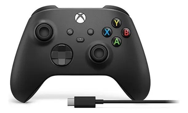 Controle Sem Fio Microsoft Xbox Series X|S Carbon Black, Com Bluetooth e Vibração