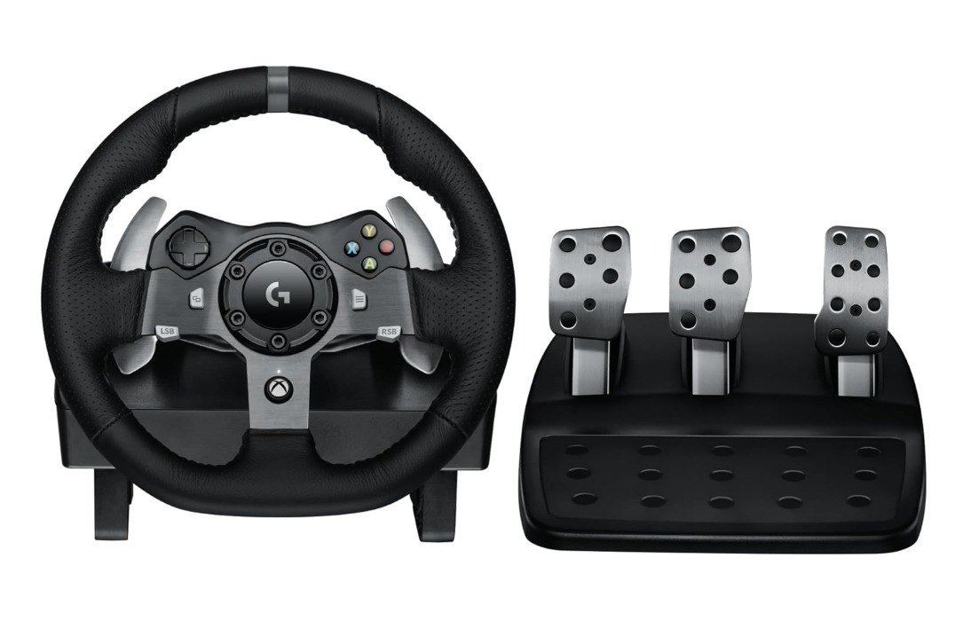 Volante Logitech G920 Driving Force e Pedais com Force Feedback para Xbox Series X|S, Xbox One, PC, Mac