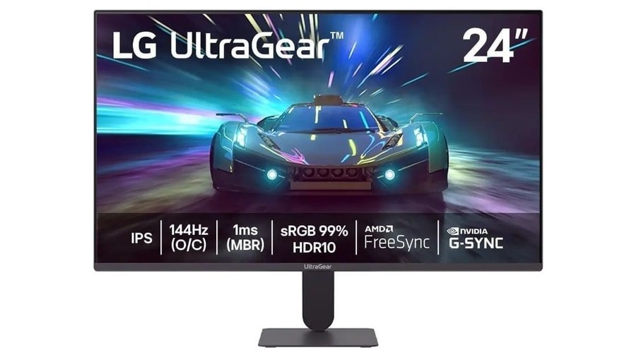 Monitor LG UltraGear 24G411A-B 24",FHD, 144Hz, 1ms (MBR), NVIDIA G-SYNC, AMD FreeSync, HDR10