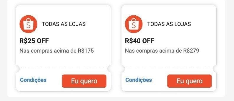 NOVOS CUPOM DE DESCONTO NA SHOPEE