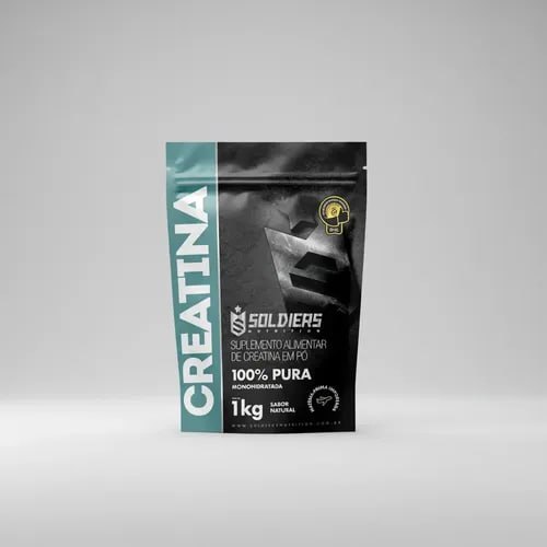 Creatina 1kg Suplemento Monohidratada em pó 100% Pura - Soldiers Nutrition
