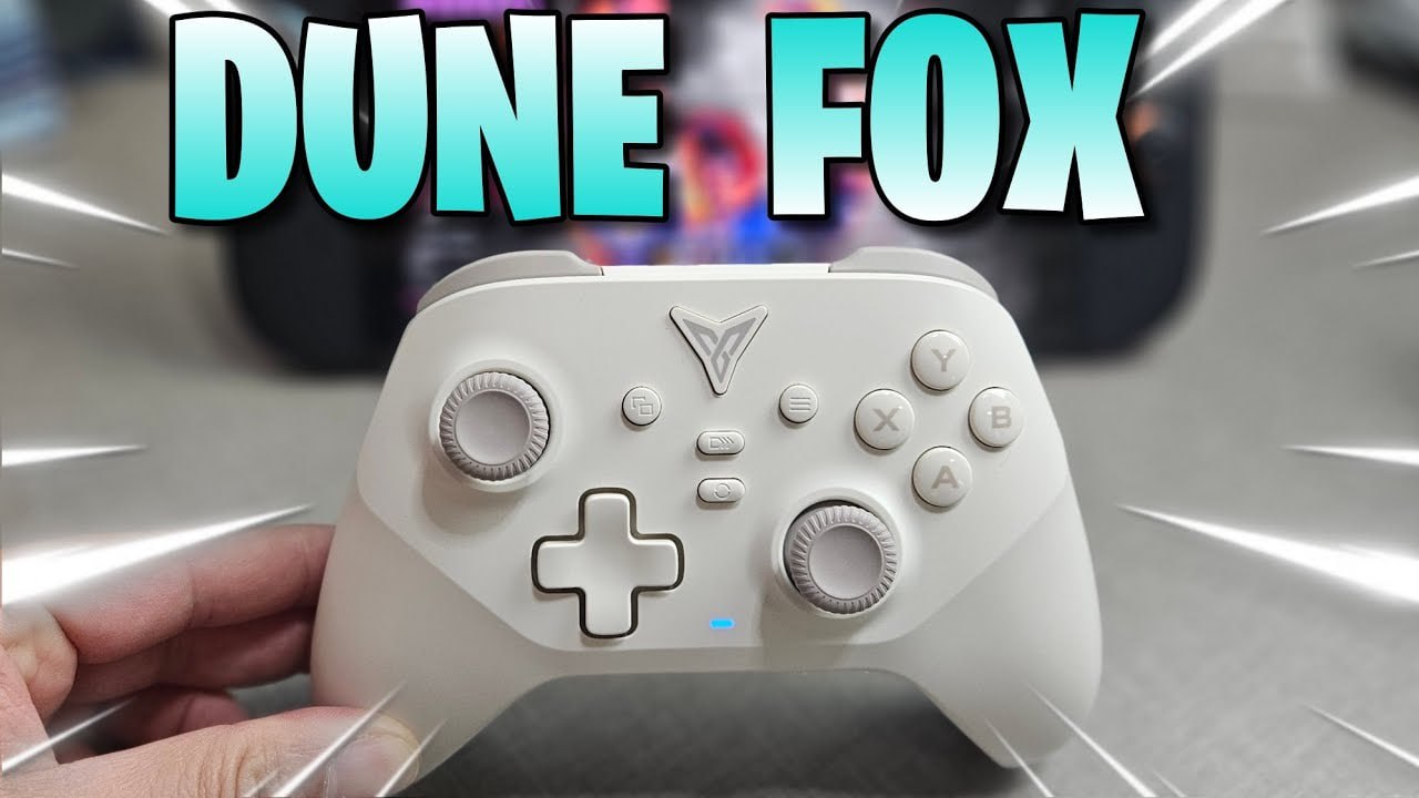 Controle Flydigi Dune Fox, Sem Fio, Hall Effect, Cor Bege