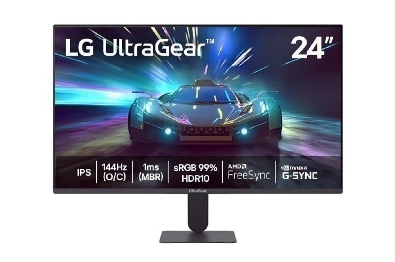 Monitor LG UltraGear™ 24G411A-B 24",FHD, 144Hz, 1ms (MBR), NVIDIA G-SYNC, AMD FreeSync, HDR10