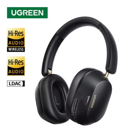 Headphone UGREEN Max5c Wireless Bluetooth Headphones ANC 43dB Active Noise Cancellation Hi-Res LDAC 75H 🇧🇷ESCOLHA ENVIO DO BRASIL