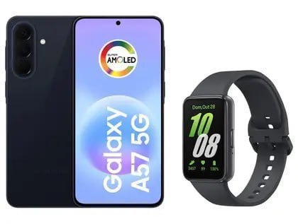 Celular Samsung Galaxy A57 5G, 8GB, 128GB, Tela 6.7″+ Smartband Samsung Galaxy Fit3