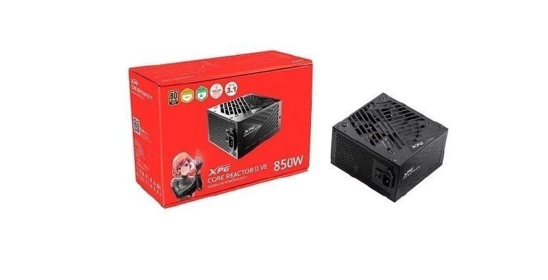 Fonte XPG Core Reactor II VE 850W Fonte de Alimentação ATX – Certificação Gold 80 PLUS e Cybenetics