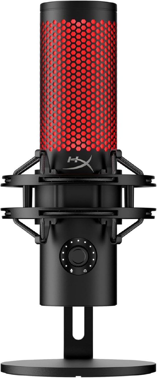 HyperX QuadCast 2 - Microfone USB Condensador - 4 Padrões Polares - Preto