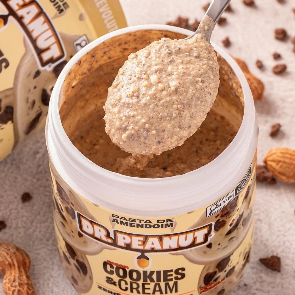 Pasta De Amendoim Dr. Peanut Cookies & Cream 250g