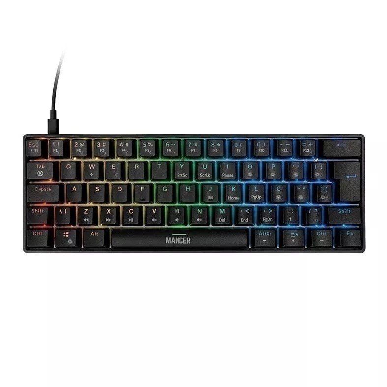 Teclado Magnetico Mancer Onyx, RGB, Preto, MCR-ONYP-BL01