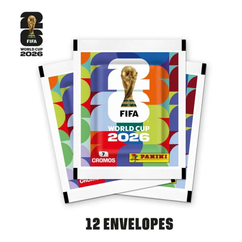 Kit C/ 12 Envelopes (84 Figurinhas) Copa Do Mundo Fifa 2026