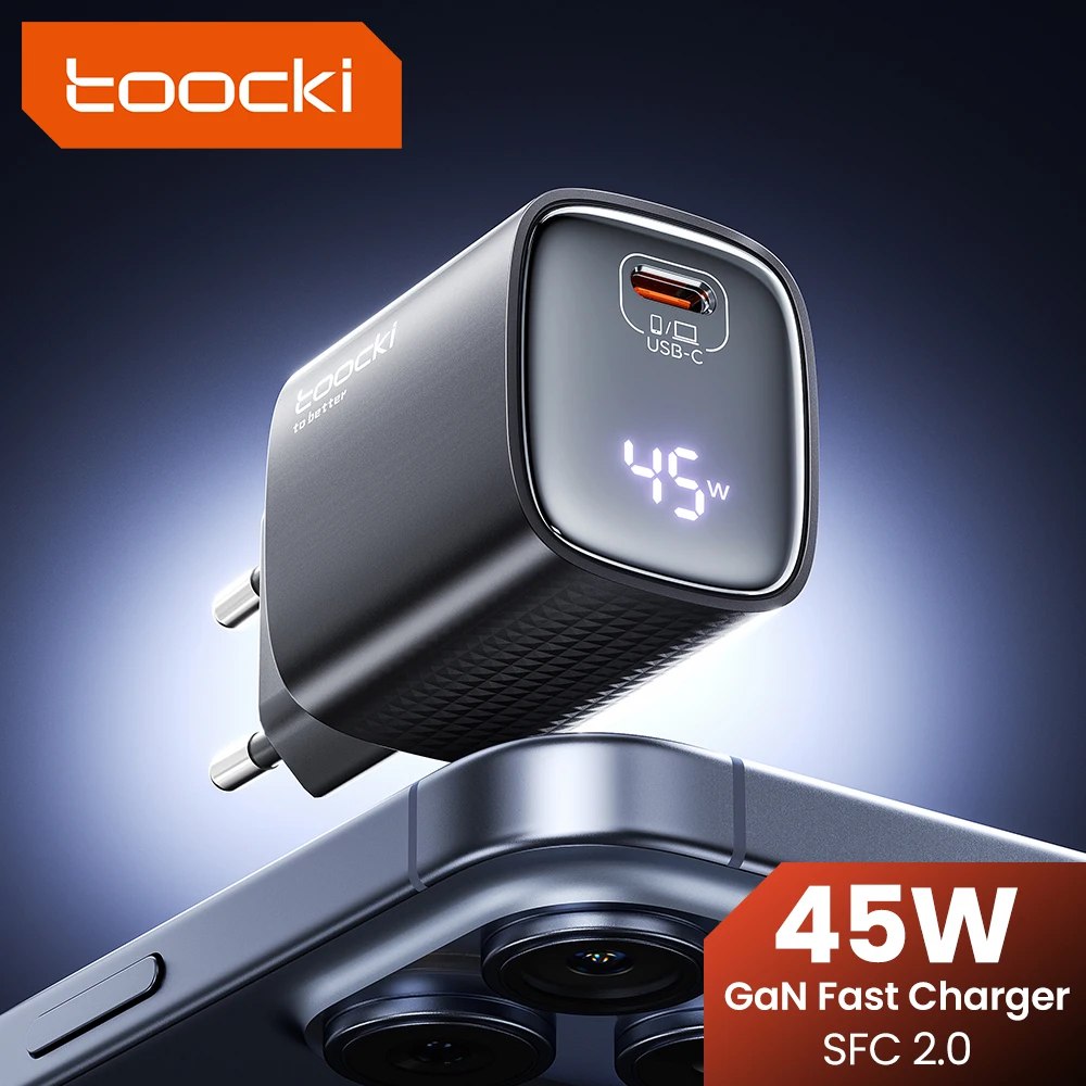 Carregador Toocki 45W GaN KR Plug + cabo