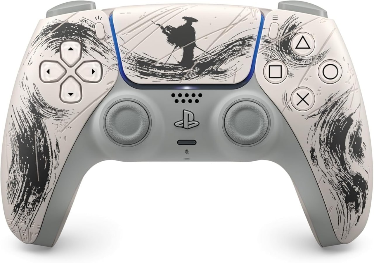 Controle sem fio DualSense – Edição Limitada Black: Ghost of Yōtei - PlayStation 5