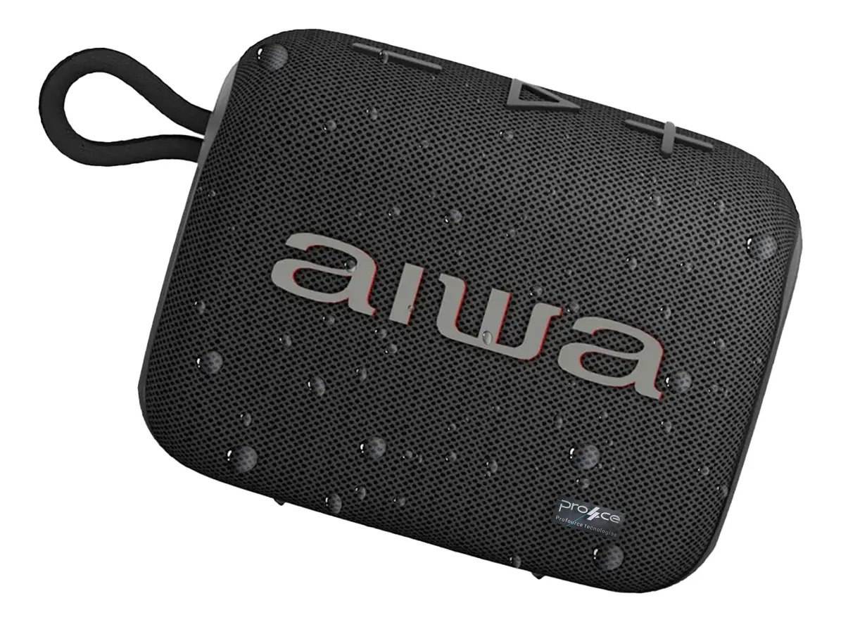 Caixa De Som Speaker Aiwa Bluetooth Aws-sp-07 7w Ipx6 Preto