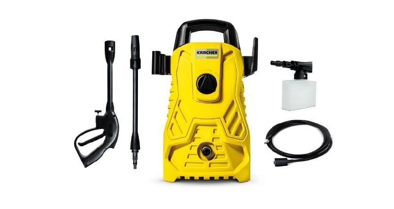Lavadora de Alta pressão Kärcher Compacta 1500 Psi/Libras 1400W 300L/h com Aplicador de Detergente e Lança Regulável 220v
