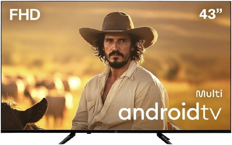 Smart TV 43” Multi DLED Android TV 3 HDMI 2 USB Full HD - TL066M