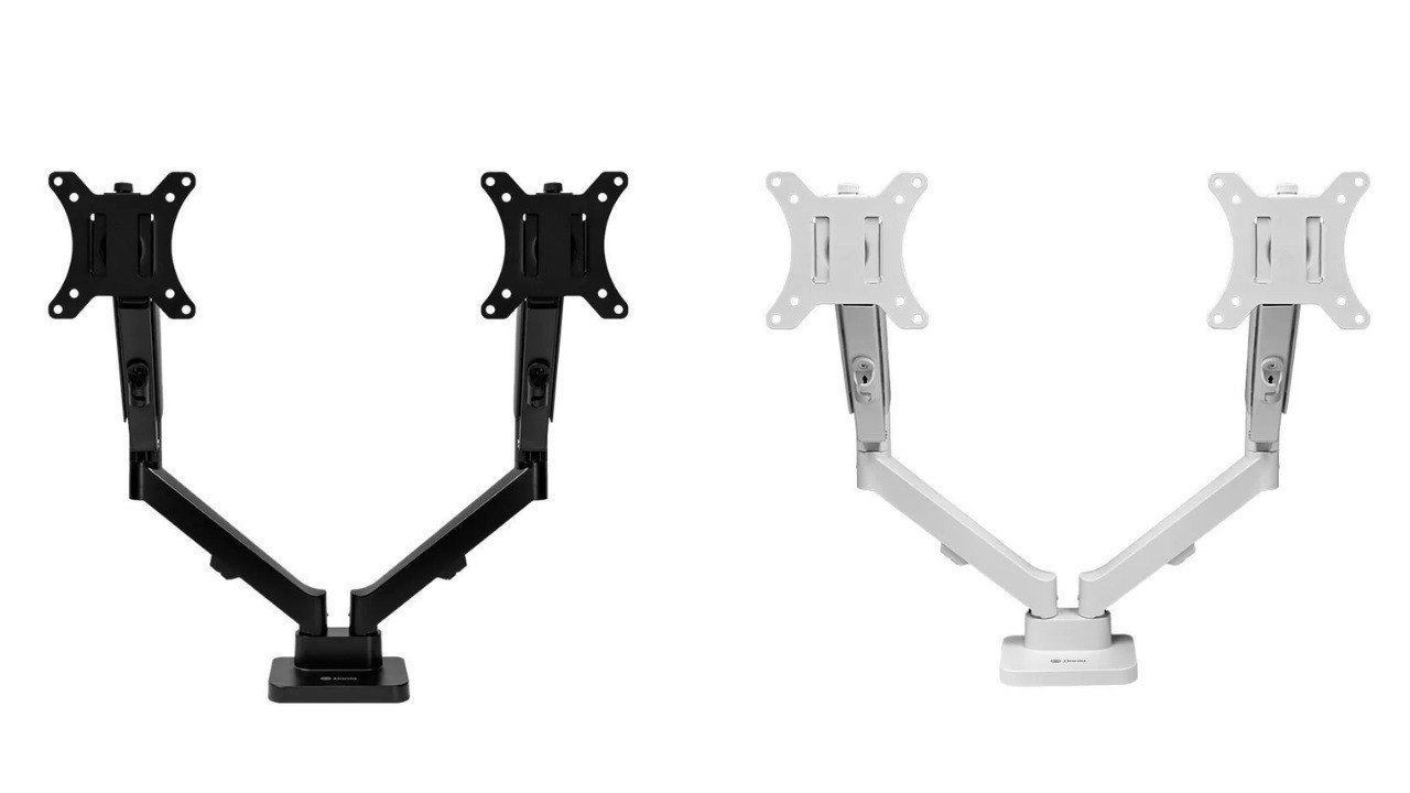 Suporte Articulado Pistão a Gás p/ 2 Monitores Zinnia Nimbo 210, 13” a 32”