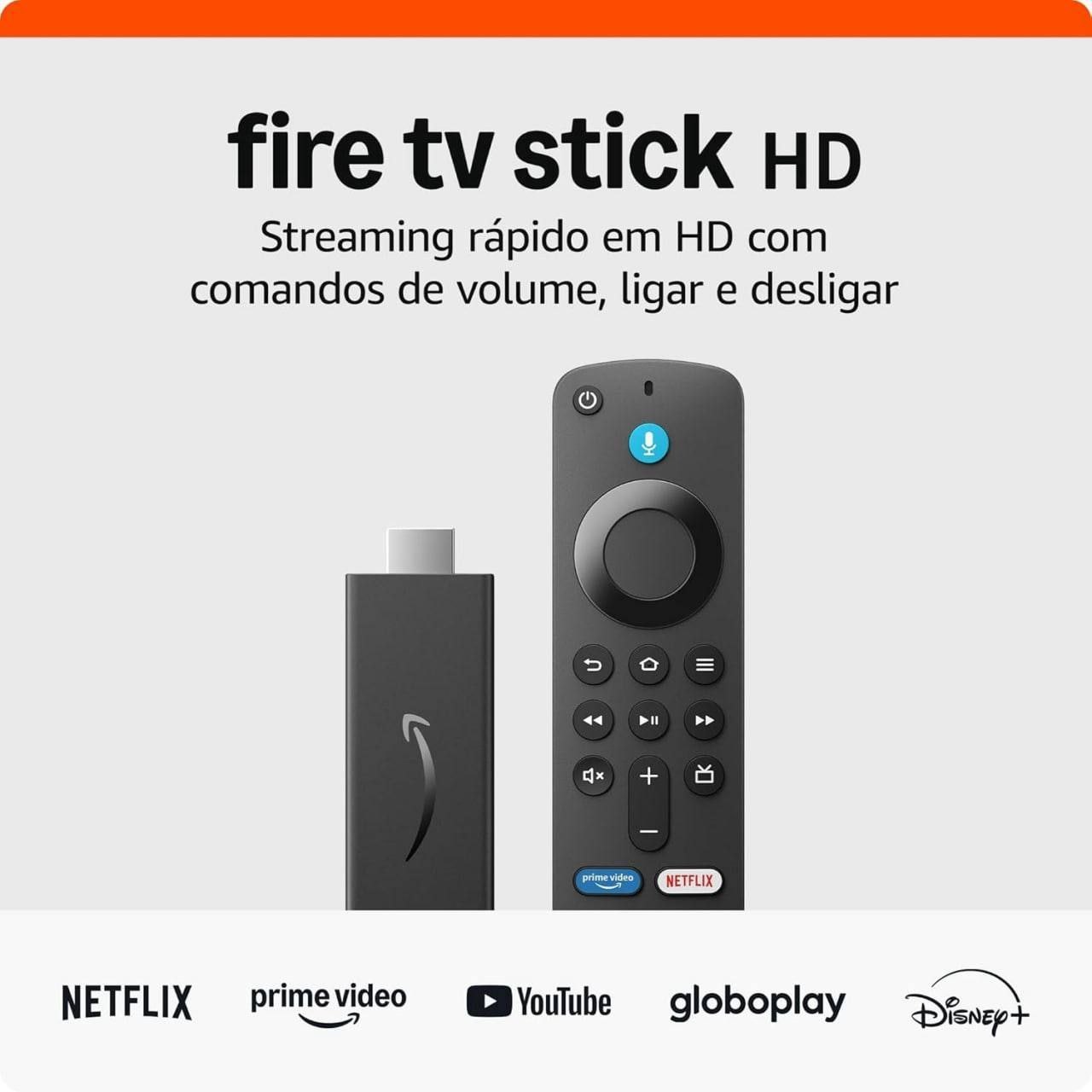 Fire TV Stick Full HD (Última geração) | Com controle remoto por voz com Alexa