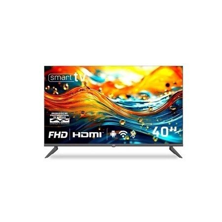 Smart TV HQ 40" Full HD tela sem bordas Android 12 design Slim