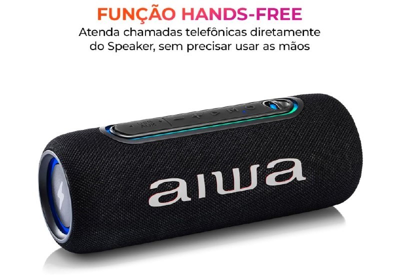 Caixa de Som Speaker AIWA SP-05-LB 30W Bluetooth IPX5