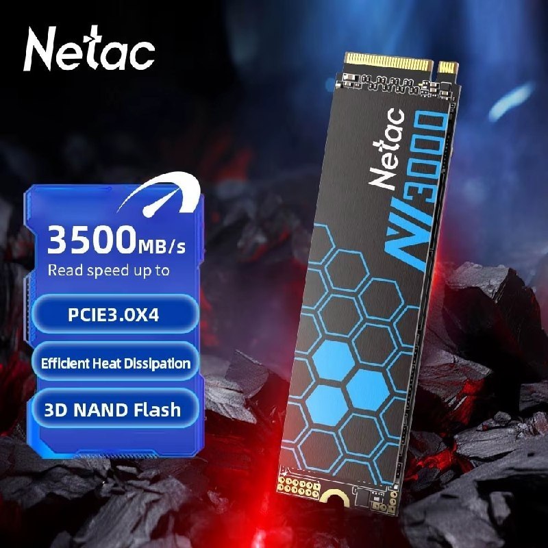 Netac ssd nvme m2 500gb ssd m.2 2280 pcie3.0x4 disco de estado sólido interno para desktop portátil