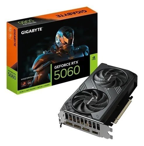 Placa De Vídeo Gigabyte Rtx 5060 Windforce Max Oc 8gb Gddr7