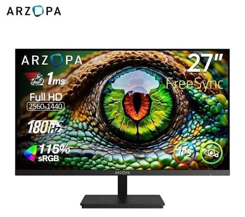Monitor Arzopa Gamer 27 QHD Fast IPS 180Hz 1Ms HDMI DP