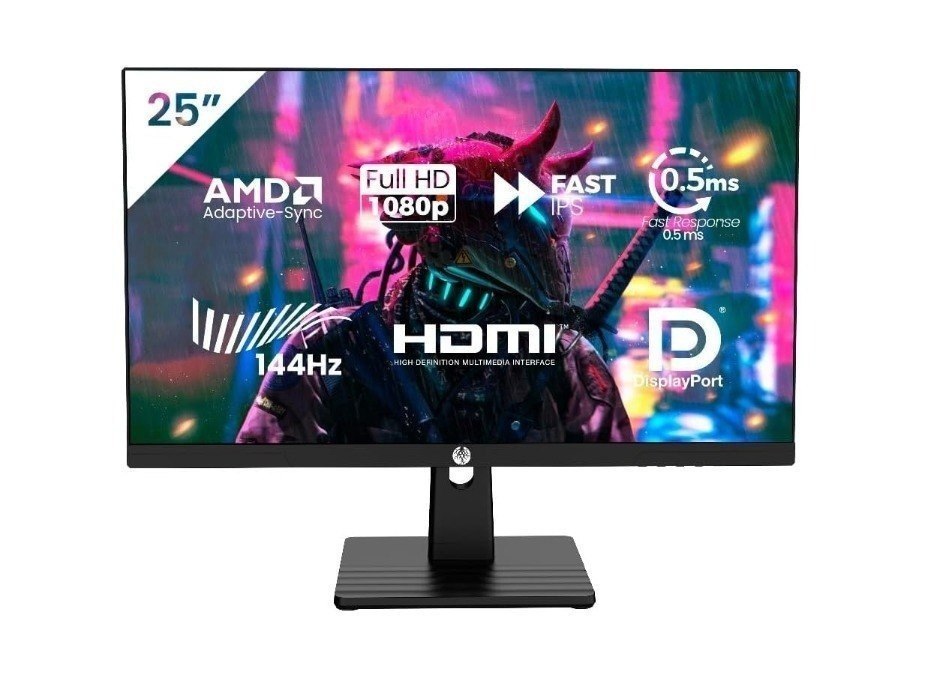 Haiz Monitor Gamer 25'' 144hz 0.5ms 1920x1080 Adaptative Sync FHD HDMI/DP IPS VESA