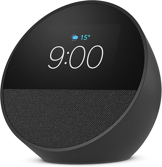 Echo Spot com Alexa (Geração mais recente) — Com Acesso Antecipado à Alexa