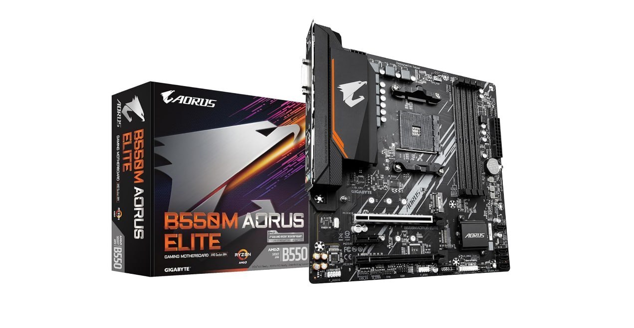 Placa Mãe Gigabyte B550M Aorus Elite AM4