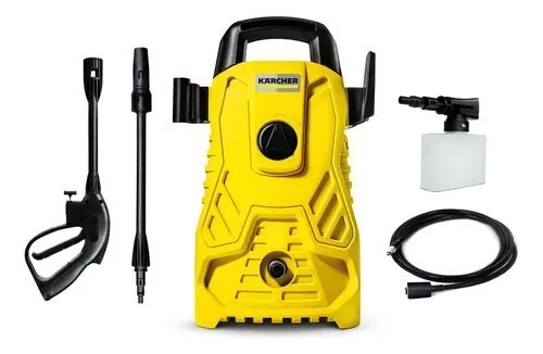 Lavadora de Alta pressão Kärcher Compacta 1500 Psi/Libras 1400W 300L/h com Aplicador de Detergente e Lança Regulável 220v