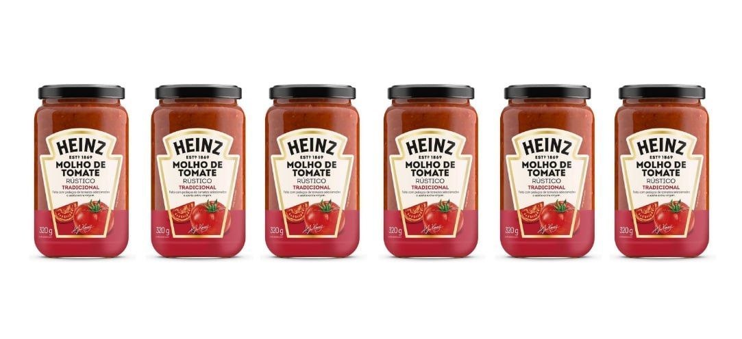 Heinz Molho de Tomate Rústico Tradicional em vidro, 320G