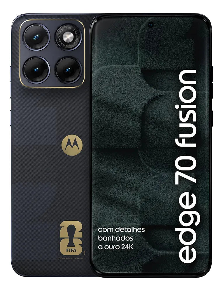 Celular Motorola Edge Fusion 70 5G Fifa World Cup Collection 256GB 24GB (12GB RAM + 12GB RAM Boost)
