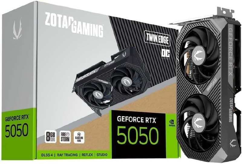 Placa de Vídeo Zotac Gaming NVIDIA GeForce RTX 5050 Twin Edge OC