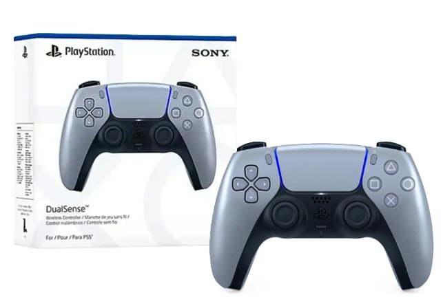 Sony PlayStation DualSense CFI-ZCT1W Controle Sem Fio Sterling Silver Cor Cinza