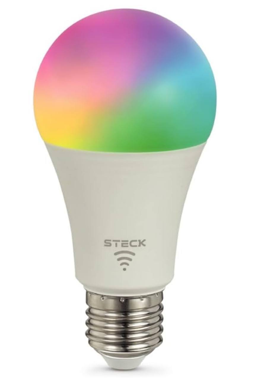 Steck, Lâmpada Rgb+ 12W Wi-Fi Ble, Ambiente Conectado, SLAMP1