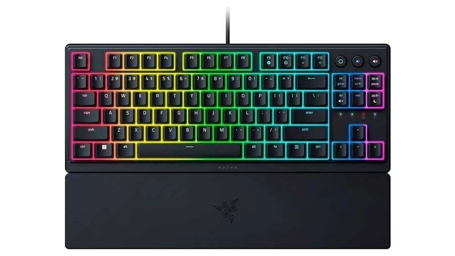 Teclado Razer Ornata V3 Tkl Mecha Membrane Us Black Gamer Keyboard Teclado em inglês