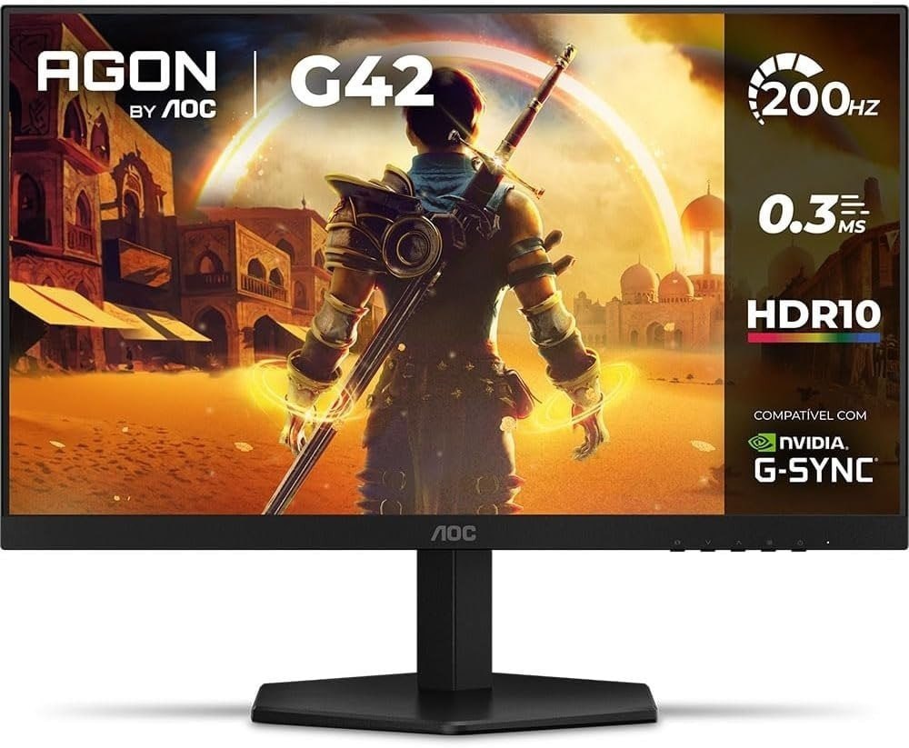 Monitor Gamer AOC AGON G42 24" 200Hz 0,3ms IPS 24G42HE