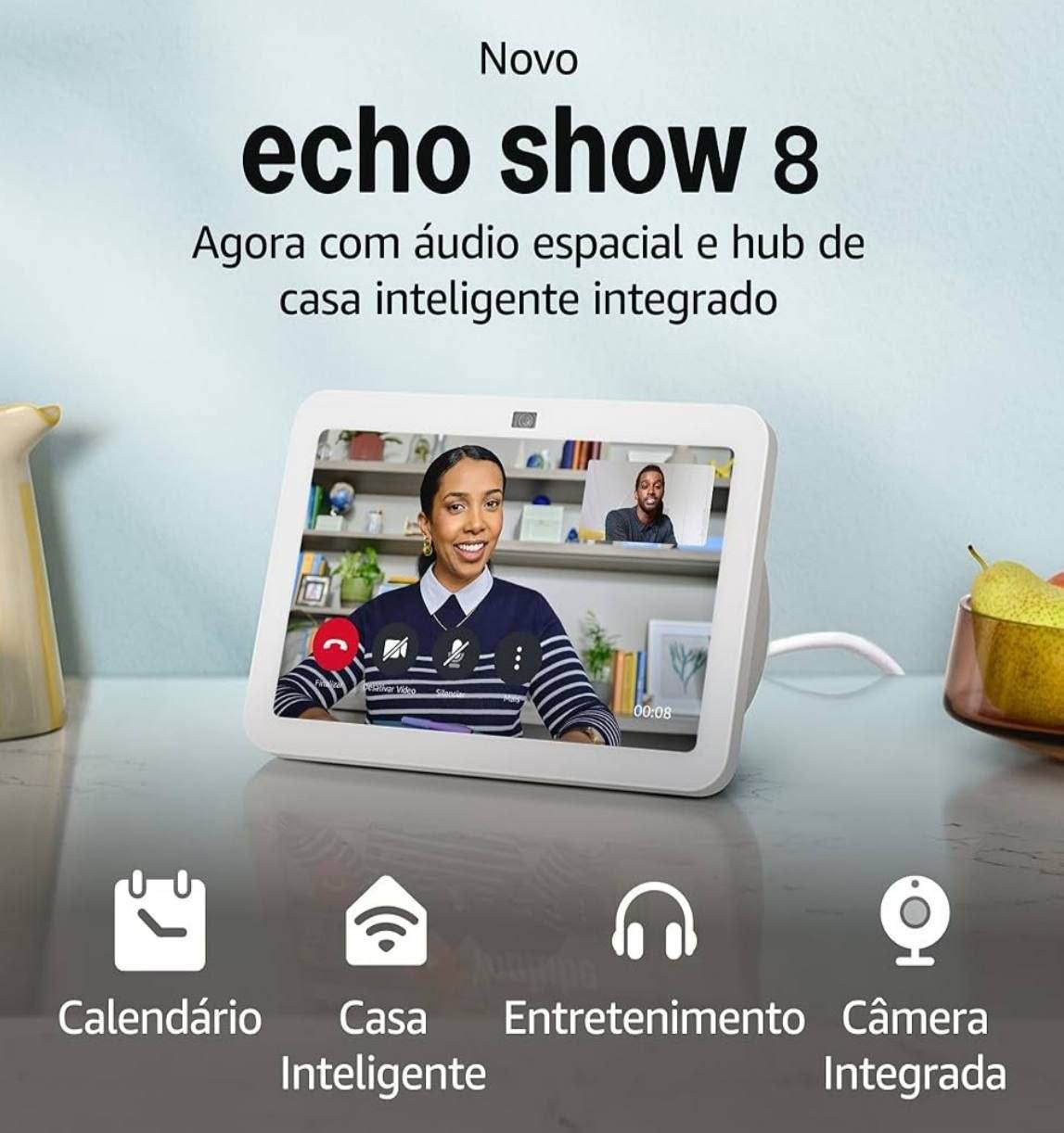ECHO SHOW 8" 3ª GERAÇÃO