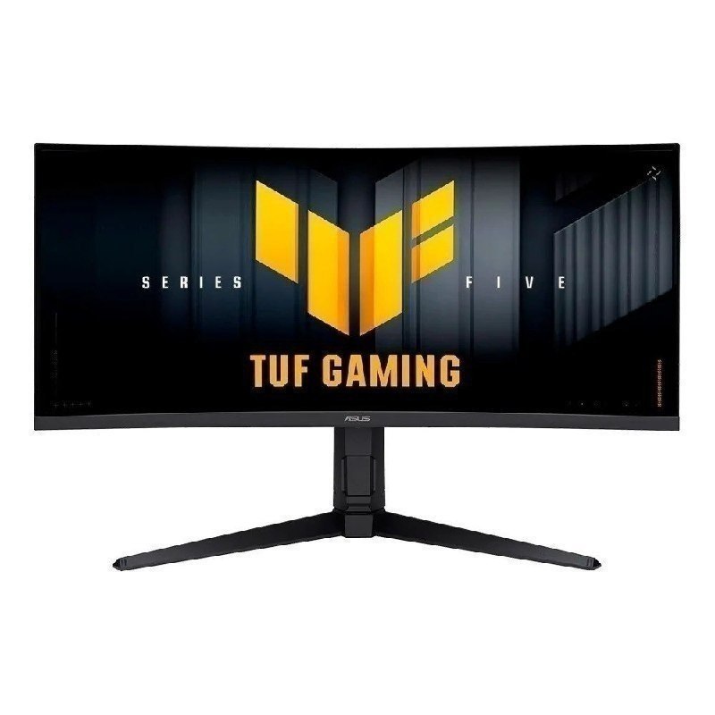Monitor Gamer Curvo ASUS TUF 34"", WQHD, 250Hz, 0.5ms, Fast VA, FreeSync Premium, Altura Ajustável, Som Integrado