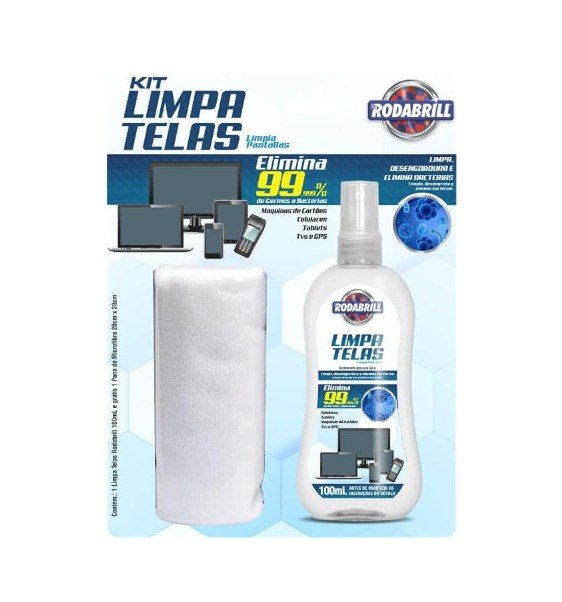 Kit Limpa Telas 100ml Rodabrill
