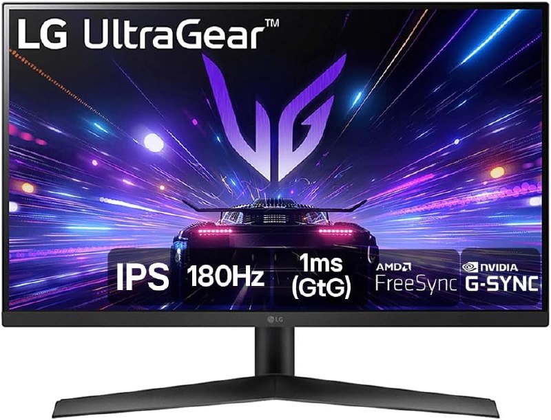 Monitor Gamer LG UltraGear 27” 27GS60F-B IPS Full HD 180Hz 1ms (GtG) NVIDIA G-SYNC AMD FreeSync HDR10 sRGB 99% HDMI DisplayPort