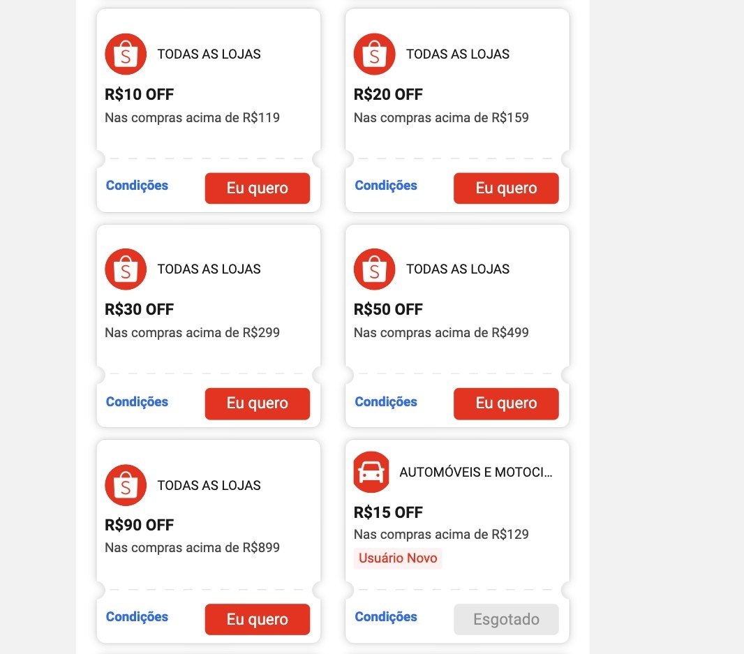 NOVO CUPOM SHOPEE! MEGA QUINTA