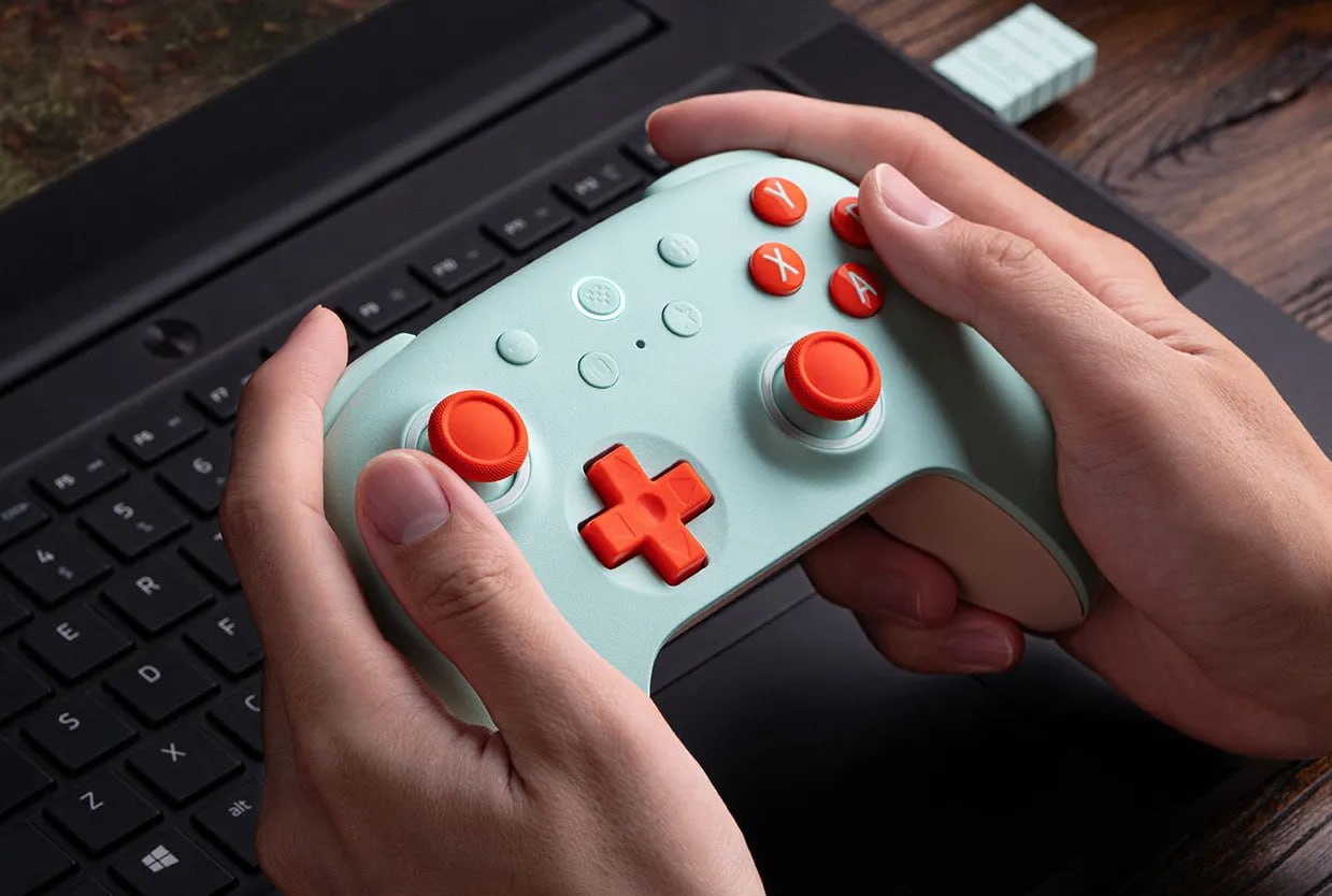 Controle 8BitDo Ultimate 2C, Sem fio, hall effect