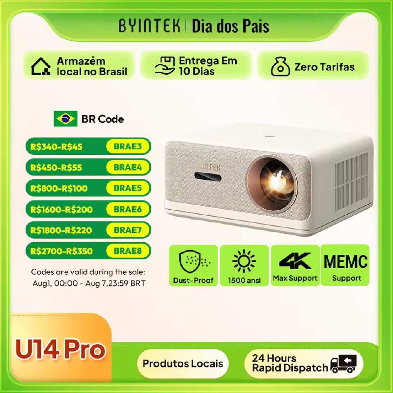 PROJETOR BYINTEK LOVE U14 PRO