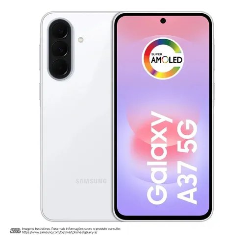 Samsung Galaxy A37 5G - 256GB 8GB RAM - Tela AMOLED 6.7" - Bateria 5.000mAh