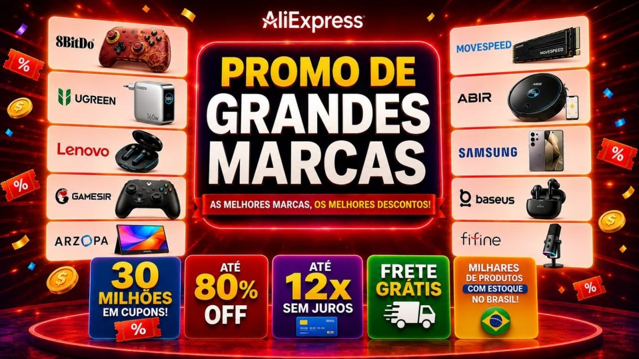 NOVO CUPOM ALIEXPRESS - PARA TODO SITE