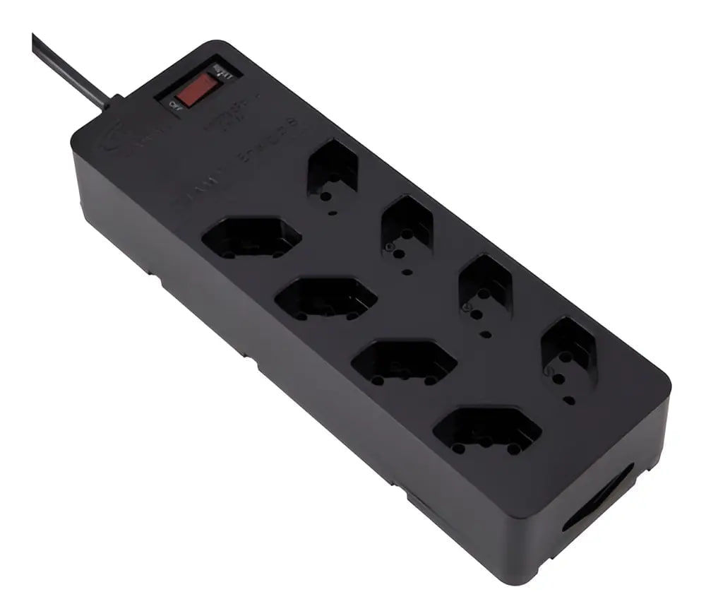 Filtro De Linha com DPS iCLAMPER Energia 8 Tomadas Régua com Tecnologia LCF