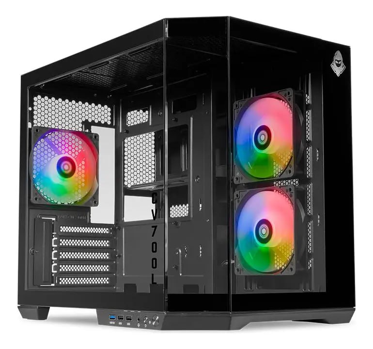 Gabinete Gamer Mancer Cv700l 3 Fans