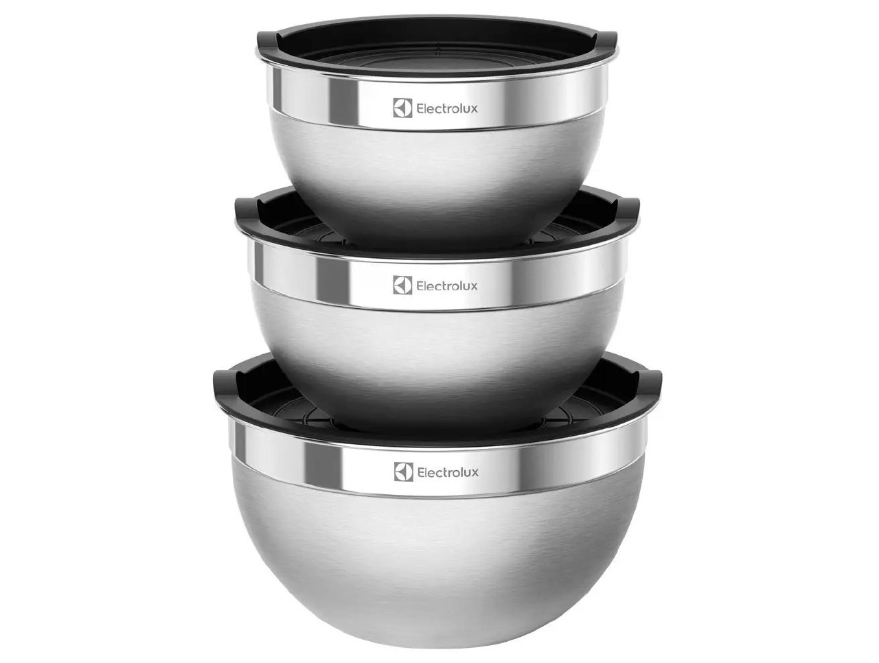 Conjunto de Bowls e Medidores de Inox 3 Peças Electrolux Multiuso