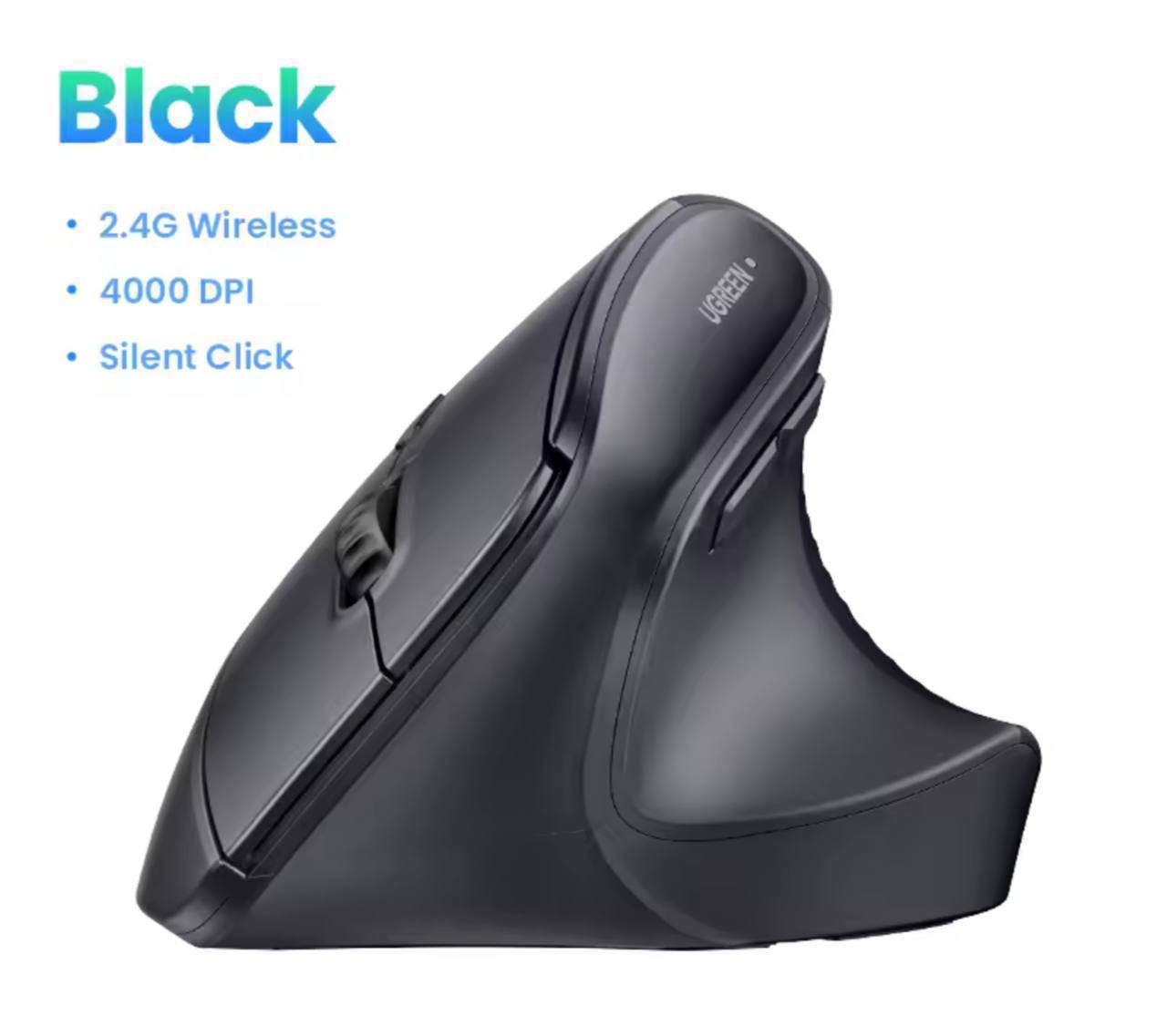 MOUSE VERTICAL UGREEN 4000DPI 6 Mute Buttons for MacBook Tablet Laptops